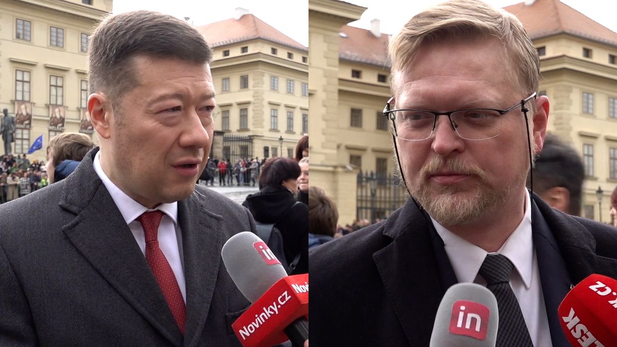 Bělobrádek a Okamura promluvili k inauguraci, zhodnotili i Miloše Zemana